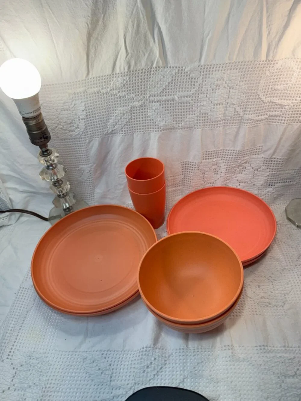 Fall Multiple color dinnerware serves 8.